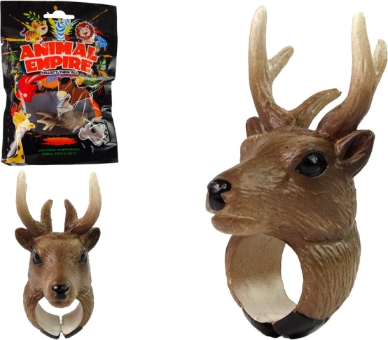 Inel cu cap de cerb pentru copii