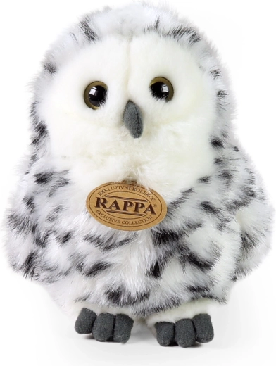 Bufniță de pluș Rappa, tărcată, 17 cm, ecologică
