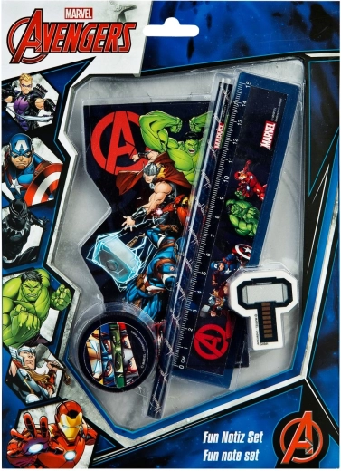 Avengers set distractiv pentru scris și notițe, 5 piese