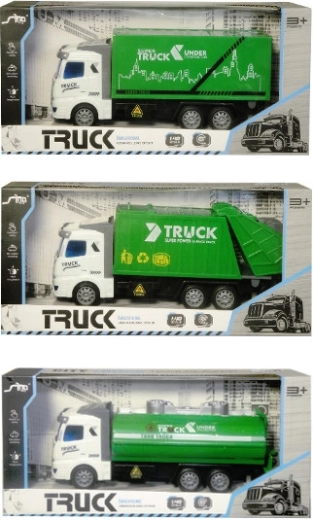 Mașinuță de gunoi cu container, mecanism pull-back