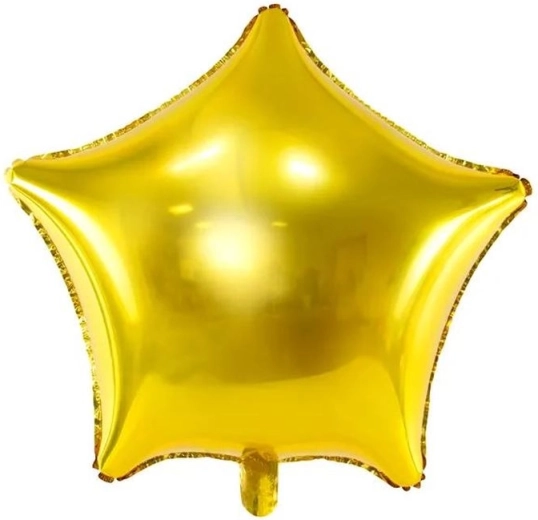PartyDeco balon din folie stea 48 cm auriu