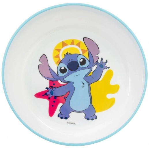 Bol pentru copii cu suprafață antiderapantă DISNEY STITCH, fără BPA, pentru cuptorul cu microunde