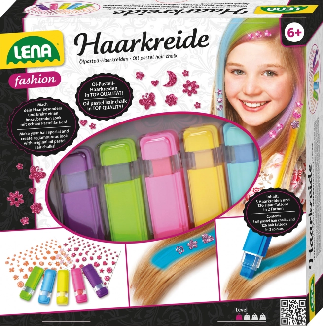 Creta pentru par - set 5 culori