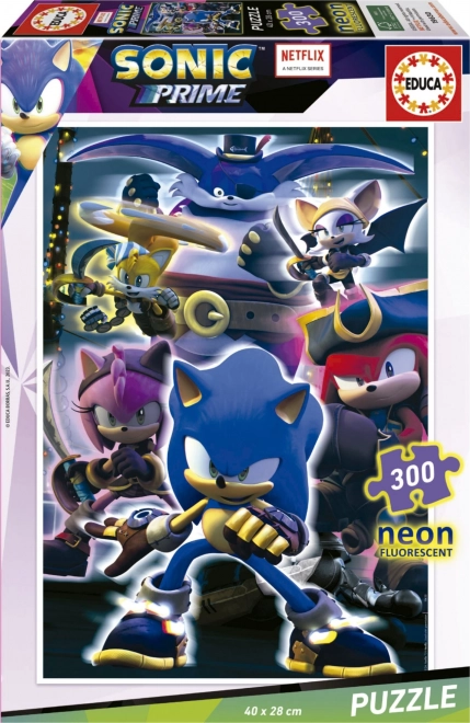 Puzzle Luminos Sonic Prime 300 Piese