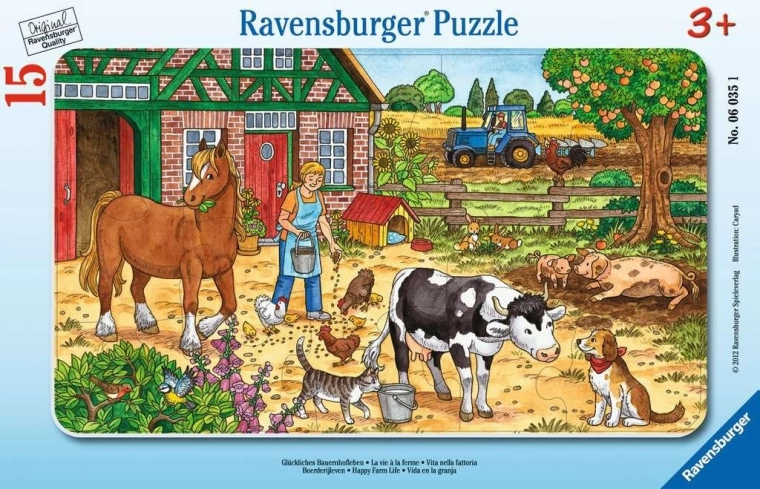 Puzzle 15 piese viața la fermă