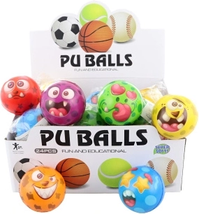 Mingea din burete cu fețe 7 cm