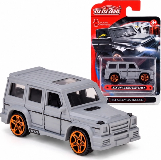 Mașinuță metalică de teren cu uși deschizabile, la scara 1:64
