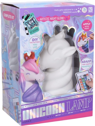Set creativ pentru realizarea unei veioze cu unicorn