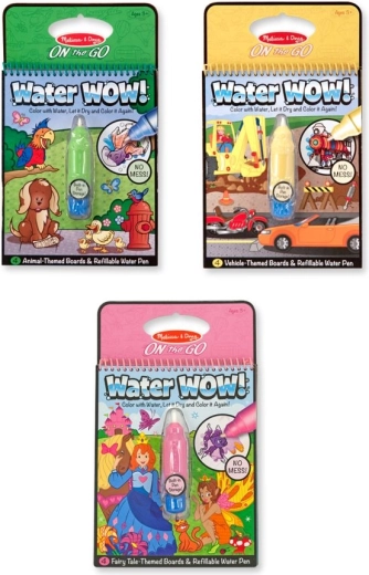Melissa & Doug Water WOW! cărți de colorat cu apă, sortiment - 1 bucată