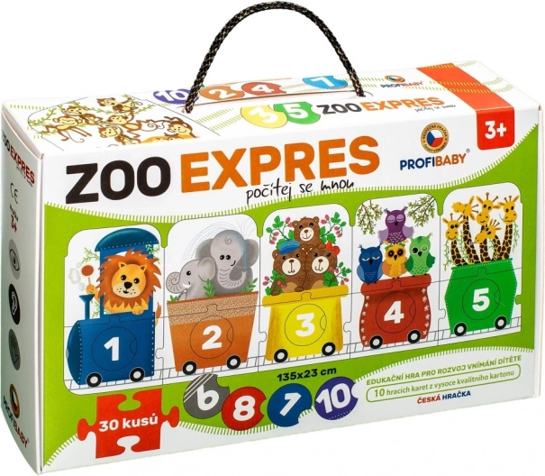 Puzzle ZOO Expres - Numără cu mine 30 de piese
