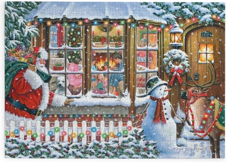 Puzzle Cu dragoste de la Moș Crăciun, 500 de piese mari