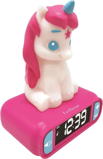 Ceas deșteptător pentru copii cu Unicorn și lumină de noapte