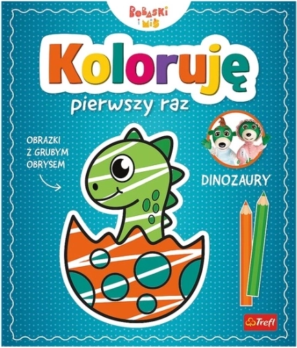 Colorez pentru prima dată: Dinozauri – carte de colorat pentru copii cu dinozauri