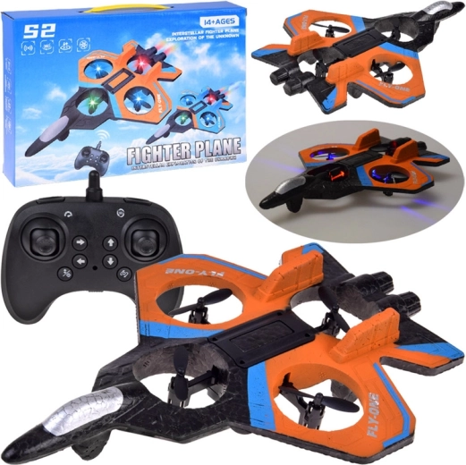 Dron RC cu iluminare LED și flipuri la 360° pentru începători