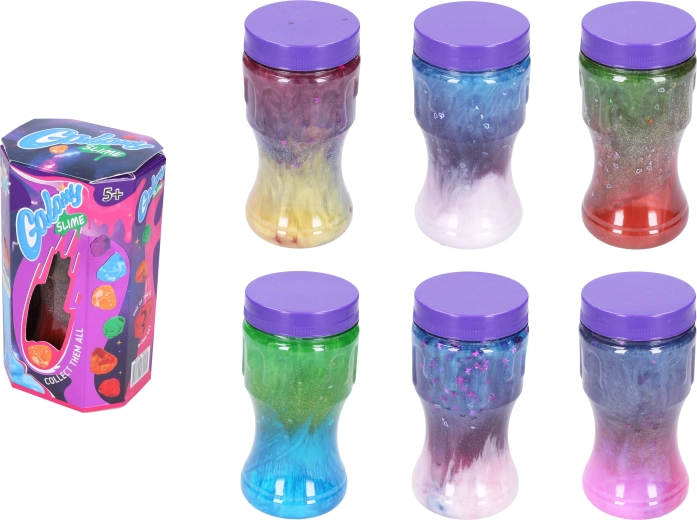 Slime galaxie modelabil cu sclipici 400 ml