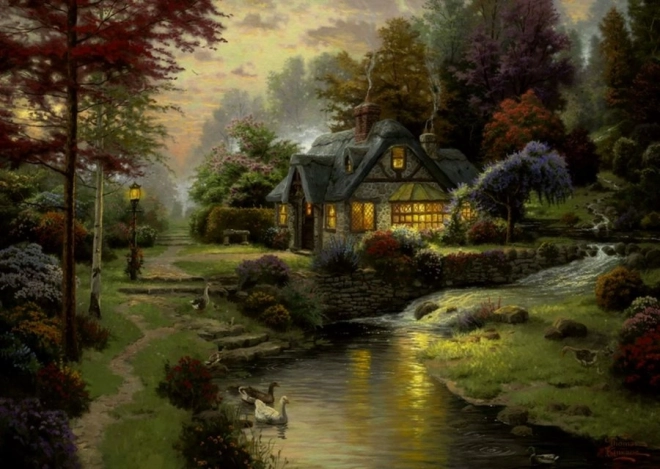 Puzzle Casa în Cotitură 1000 Piese