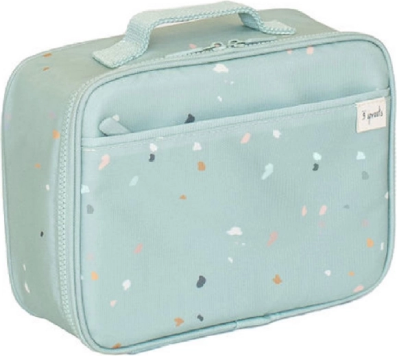 3 Sprouts geantă pentru gustare din PET reciclat terrazzo verde