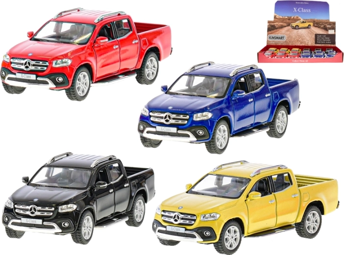 Model metalic MERCEDES‑BENZ X‑Class 1:42 cu mecanism pull‑back 13 cm