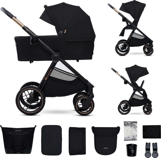Cărucior combinat Kinderkraft Nea 2 2în1 midnight black