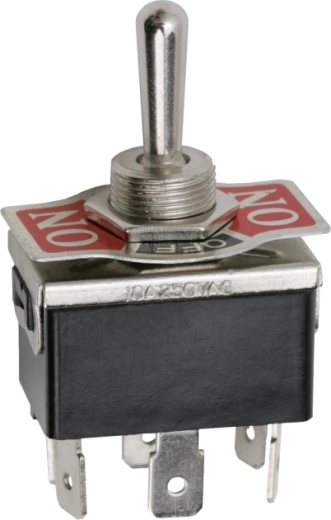 Comutator basculant DPDT ON-OFF-ON 10 A 250 V
