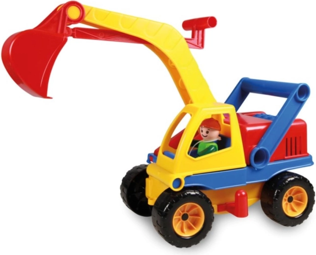 Excavator din plastic LENA Aktivní cu șofer, 35 cm