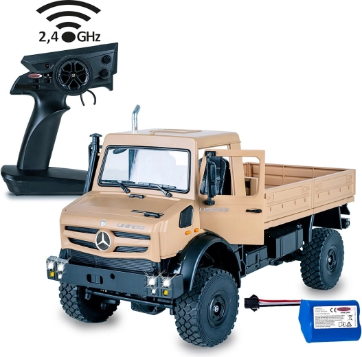 Mașină RC de teren Mercedes-Benz Unimog U5023 1:14, bej