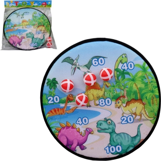 țintar cu dinozauri și mingi cu arici 36 × 36 cm