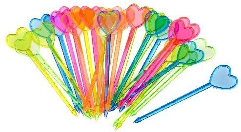 Scobitori pentru aperitive PARTY COLLECTION, mix de culori, 30 buc