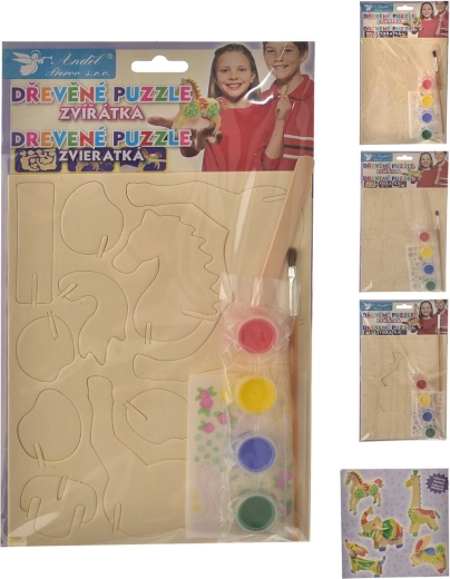 Set creativ puzzle de colorat 15 × 20 cm (5 modele)