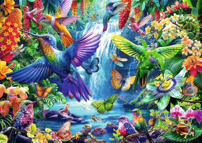 Puzzle 1000 piese – colibri în tropice