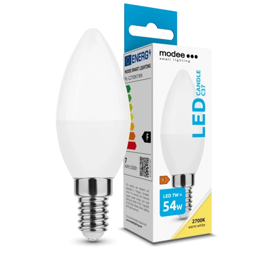 Bec LED tip lumânare 7 W E14 2700 K 700 lm 200° Modee Lighting