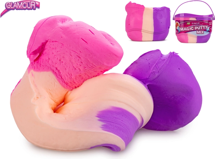 Glamour plastilină magică modelatoare 3 culori în găletușă