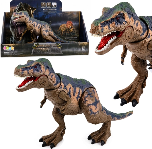 Figurină realistă de dinozaur T-Rex cu membre mobile și sunete