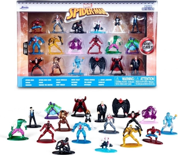 Jada Toys Marvel Spider-Man mini figurine metalice – set 18 buc.