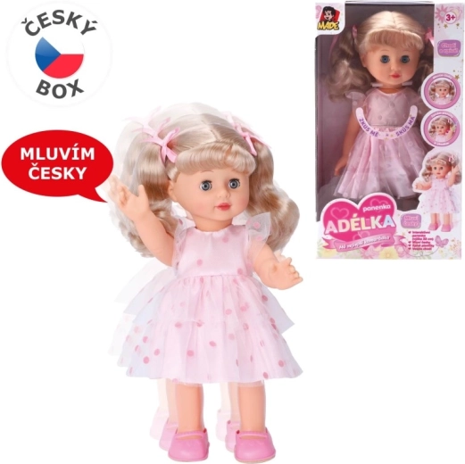 Păpușa interactivă care merge Adélka, 33 cm