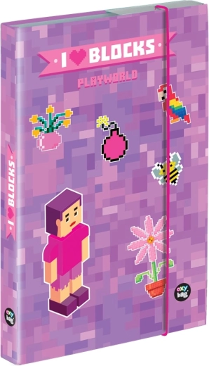 Cutie pentru caiete A4 Playworld Girl cu elastic