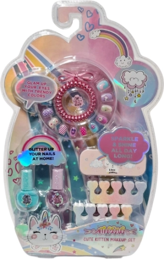 Set pentru decorarea unghiilor pentru copii cu motiv pisicuță