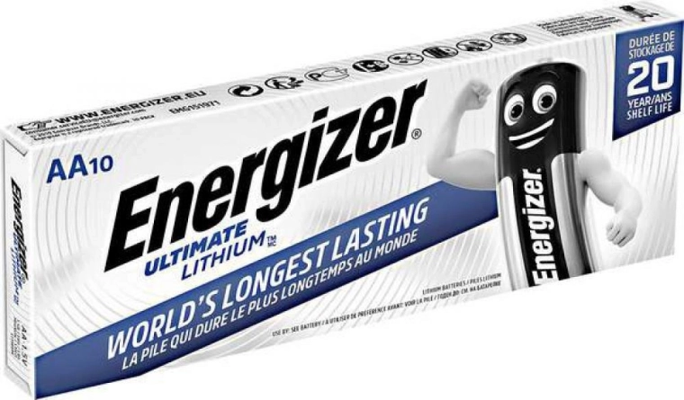 Energizer Ultimate Lithium AA baterii tip tușkov, 10 bucăți