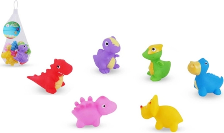 Animăluțe – dinozauri pentru baie, set țiuietori 6 buc
