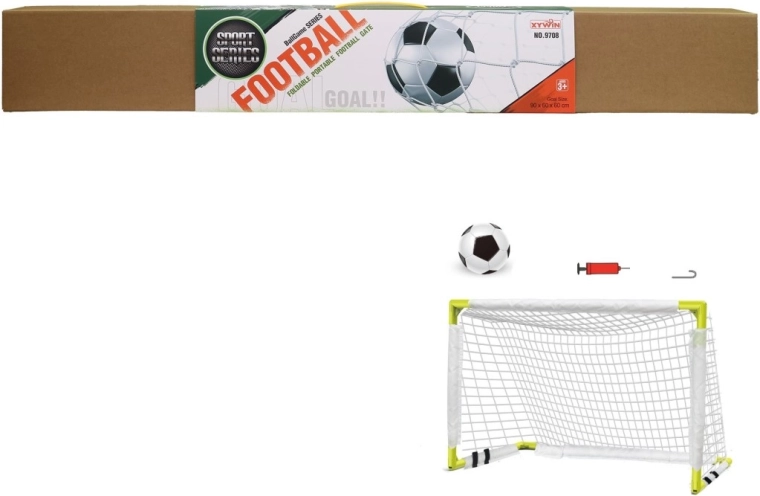 Poartă de fotbal cu minge și pompă