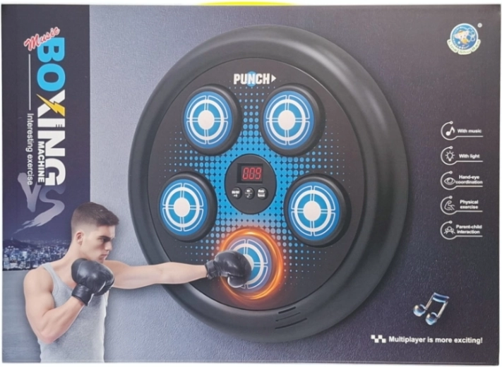Tablă interactivă de antrenament pentru box, cu lumină și sunet