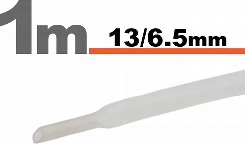 Tub termocontractabil transparent 13/6,5 mm