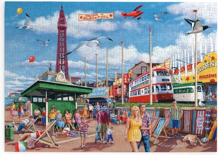 Puzzle House of Puzzles Promenada din Blackpool, 500 de piese extra mari
