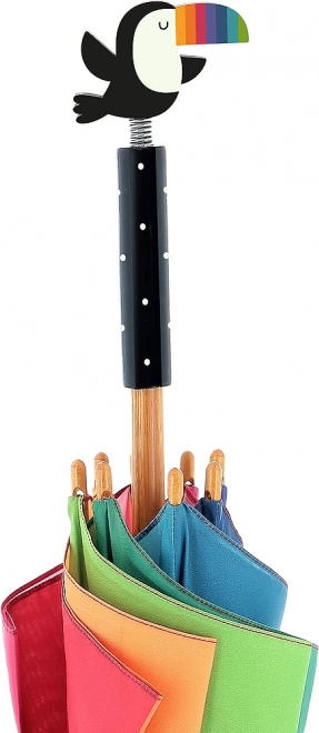 Umbrelă pentru copii cu tucan – design curcubeu Andy Westface