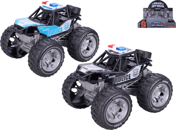 Mașină de poliție cu mecanism de inerție 13 cm