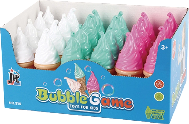 Baloane de săpun în formă de înghețată 40 ml