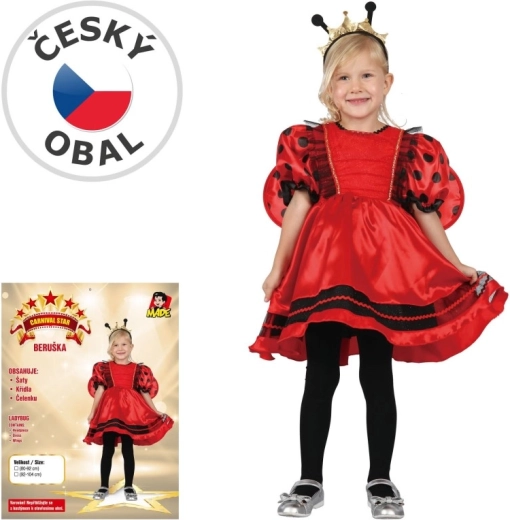 Costum de carnaval pentru copii buburuză 92–104 cm