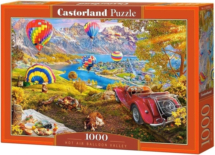 Puzzle Castorland Valea baloanelor cu aer cald, 1000 de piese