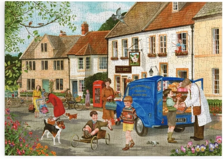 Puzzle House of Puzzles Vânzare de turtă dulce, 500 de piese mari