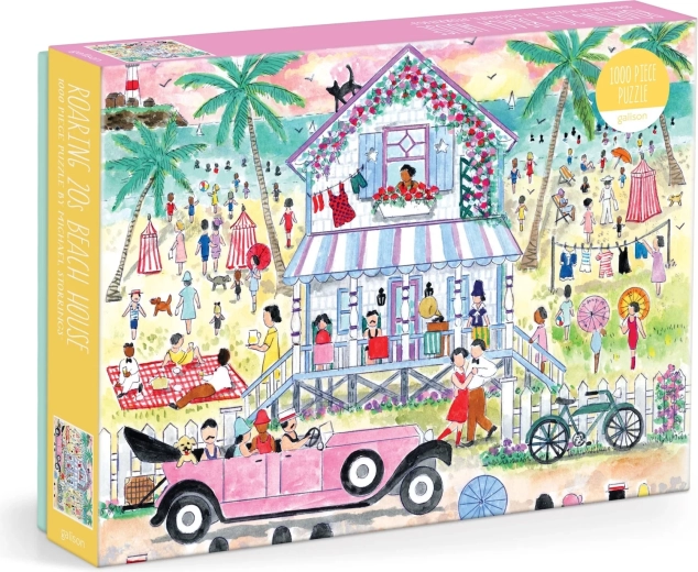 Puzzle Galison „Casa de pe plajă” în stilul anilor ’20, 1000 de piese